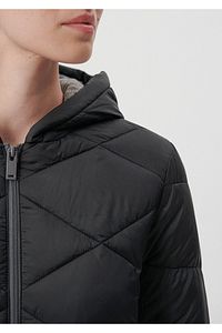Kapüşonlu Kapitone Siyah Parka Slim Fit / Dar Kesim 110505-29726 ürün fotoğrafı