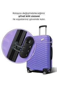 Wx-1001 Mor Büyük Boy Valiz ürün fotoğrafı