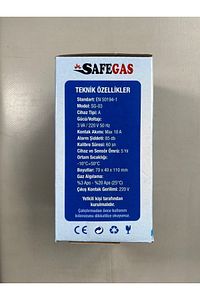 Safegas Doğalgaz Ve Lpg Gaz Alarm Cihazı Ve Dedektörü Sf-03 ürün fotoğrafı
