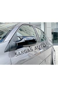 Renault Megane 2 Batman Ayna Kapağı Yarasa Ayna Piano Black Plastik Uyumlu ürün fotoğrafı