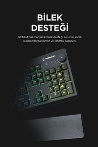 Kb-gx65 Simula Usb Rgb Aydınlatmalı 4 Makro Tuşlu Bilek Destekli Gaming Oyuncu Klavyesi ürün fotoğrafı