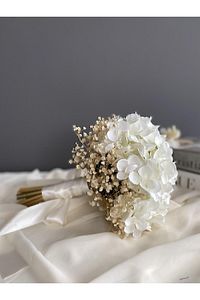 Beyaz Ortanca Cipsolu Gelin Çiçeği Yaka Çiçeği 2 Li Set ürün fotoğrafı