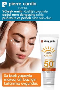 SPF 50 Leke Karşıtı Yüksek Koruyucu Yüz Güneş Kremi 75 ML Normal Ve Kuru Ciltler İçin ürün fotoğrafı