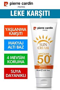 SPF 50 Leke Karşıtı Yüksek Koruyucu Yüz Güneş Kremi 75 ML Normal Ve Kuru Ciltler İçin ürün fotoğrafı