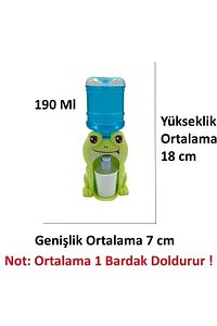 Global Toy Joy - Mini Su Sebili, Tanklı Içecek Sebili, Musluk Ve Standlı, 190 ml Masaüstü ürün fotoğrafı