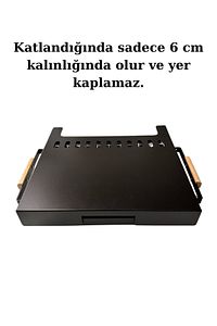 Pratik Katlanır Mangal Krom Izgaralı Kolay Katlanabilir Mangal Koruma Kılıflı Dayanıklı Mangal ürün fotoğrafı