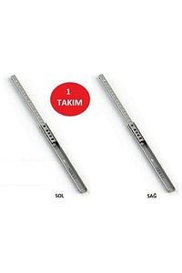 17mm 35cm Teleskopik Ray Çekmece Kızağı Çekmece Rayı (17X342) Vida Dahil ürün fotoğrafı