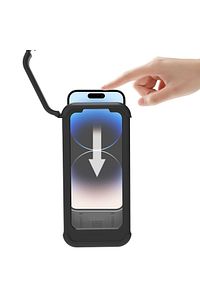Su Geçirmez Ayna Bağlantılı Telefon Tutacağı Yaylı Kilitli Motorsiklet ve Bisiklet Telefon Tutucu ürün fotoğrafı