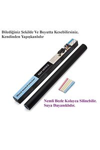 Yazı Tahtası H&f Kara Tahta Yazılabilir Rulo Yazı Tahtası Kendinden Yapışkanlı Silinen Sticker ürün fotoğrafı
