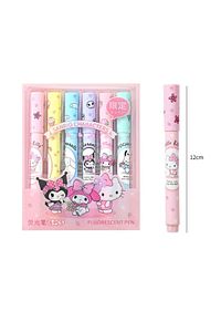 Sanrio Hello Kitty Cinnamoroll Kuromi My Melodi Pompompurin Pochacco İşaretleme keçeli boyama kalem ürün fotoğrafı