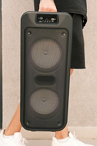 ULTRA BÜYÜK ÇİFT HOPARLÖR IŞIKLI MİKROFONLU FANTASTİK WİRELESS BLUETOOTH SPEAKER SES TOPU ürün fotoğrafı