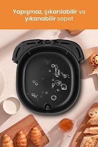 Brenda 7 Litre Inox Geniş Hazneli Xxl Dokunmatik 8 Ön Ayarlı Airfryer Sıcak Hava Fritözü ürün fotoğrafı