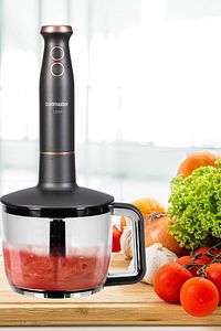 Bestmax Antrasit Geniş Hazneli 1500w Paslanmaz Çelik 3in1 Multi Blender Set ürün fotoğrafı