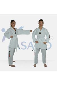 Taekwondo/Tekvando Acemi Elbise Kıyafeti Dobok Beyaz Yaka ürün fotoğrafı