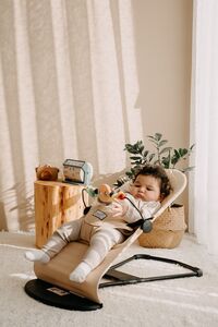 Premium Cotton Bebekler Için Üç Kademeli Kolay Taşınabilir Sallanan Ana Kucağı- Bej ürün fotoğrafı