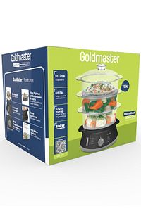 Steamcook 60 Dakika Zaman Ayarlı 10 Litre Bpa Içermeyen Buharlı Pişirici ürün fotoğrafı