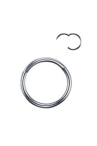Paslanmaz Kararmaz Cerrahi Çelik Tam Halka Kıkırdak Tragus Helix Piercing (BEDEN SEÇENEKLİ-GÜMÜŞ) ürün fotoğrafı