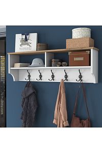 Rani P2 Modern Portmanto Ayakkabılık Ve Duvar Askısı Vestiyer M1 Renk: Beyaz - S. Ceviz ürün fotoğrafı