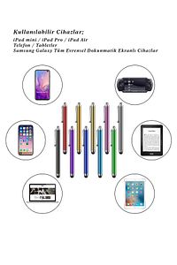 Tablet Akıllı Tahta Dokunmatik Kalem Tüm Dokunmatik Yüzeylerde Çalışır Dokunmatik Uçlu Akıllı Kalem ürün fotoğrafı