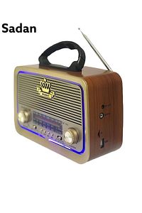 Vintage Rt-301 Nostalji Bluetooth Şarjlı Radyo Usb Sd Mp3 Player ürün fotoğrafı
