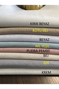 Marka Linen Etamin Punch Ve Pano Kumaşı Krem 100x80 ürün fotoğrafı