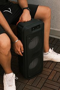 ULTRA BÜYÜK ÇİFT HOPARLÖR IŞIKLI MİKROFONLU FANTASTİK WİRELESS BLUETOOTH SPEAKER SES TOPU ürün fotoğrafı