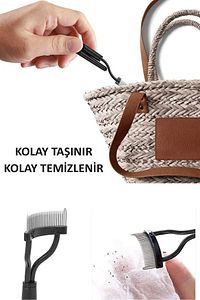Çanta Boyu Kirpik Aleti Kirpik Ayırıcı Tarak Kirpik Düzenleyici Alet Aparat Kiprik Tarağı ürün fotoğrafı