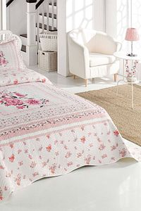 Çift Kişilik Microfiber Kapitone Yatak Örtüsü Thalia ürün fotoğrafı