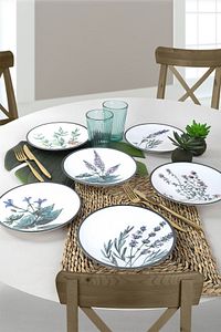 Çiçek Bahçesi Pasta Tabağı 20 Cm 6 Adet - 18938-39-40-41-42-43 ürün fotoğrafı