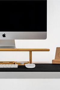 Monitör Yükseltici, Ahşap Monitör Standı, Ekran Yükseltici, Monitör Yükseltme Standı, Ergonomik-çam ürün fotoğrafı