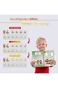 Eso Sihirli Yazı Ve Sayı Kitabı - Eğitici Ve Eğlenceli Aktivite Kitabı - Oluklu- (3-7 Yaş ) ürün fotoğrafı