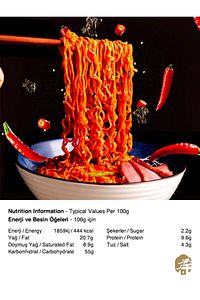 Kore Usulu Hindi Aromalı Erişte ( Korean Style Hot Turkey Flavor Instant Noodle ) - 112g ürün fotoğrafı