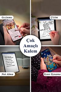 Tablet Akıllı Tahta Dokunmatik Kalem Tüm Dokunmatik Yüzeylerde Çalışır Dokunmatik Uçlu Akıllı Kalem ürün fotoğrafı
