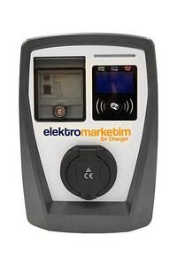 EMEV-22-3F32-PT2 22kW 3 Faz UyumluTip Elektrikli Araç Şarj İstasyonu ürün fotoğrafı