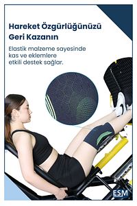 Çift Taraflı Ortopedik Dizlik Medikal Koruyucu Elastik Spor Voleybol Basketbol Fitness Sporcu ürün fotoğrafı