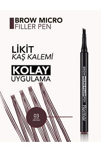 Brow Micro Filler Tarayıcı Keçe Uçlu Kaş Kalemi ürün fotoğrafı