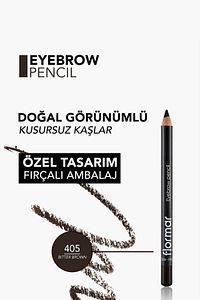 Kapağı Fırçalı Kaş Kalemi (Kahve) - Eyebrow Pencil - 405 Bitter Brown - 8690604278701 ürün fotoğrafı