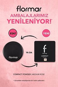 Yoğun Pigmentli Kompakt Pudra - Compact Powder - 090 Medium Rose - 8682536051309 ürün fotoğrafı
