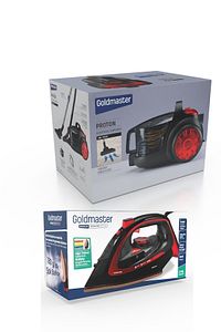 Avantajlı İkili Set Toz Torbasız Elektrikli Süpürge 2600 Watt Seramik Ağır Taban Şok Buharlı Ütü ürün fotoğrafı