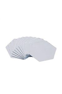 Dekoratif Bal Peteği Pleksi Ayna Gümüş Renk ( 5 Adet 11×12.5 Cm) ürün fotoğrafı