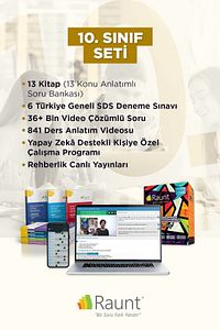 10. Sınıf (13 Kitap, Mobil/Web) Yapay Zekalı, Ders Destek Seti ürün fotoğrafı
