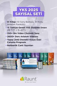 Yks 2025 Sayısal (51 KİTAP, MOBİL/WEB, DİJİTAL) Yapay Zekalı, Üniversiteye Hazırlık Seti ürün fotoğrafı