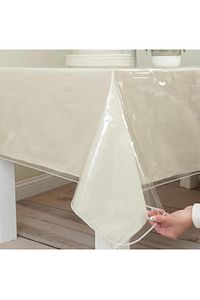 Pvc Silinebilir Masa Örtüsü Süs Dikişli ürün fotoğrafı