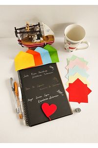Siyah Yapraklı Defter Ahşap Kapaklı Fotograf Albüm Defteri ürün fotoğrafı