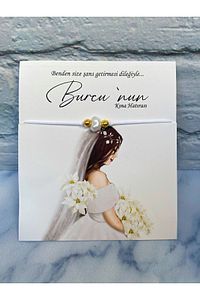 Kişiye Özel Hediyelik Şans Bilekliği Söz, Nişan, Bekarlığa Veda, Kına, Nikah, Düğün Hediyesi 15 Adet ürün fotoğrafı