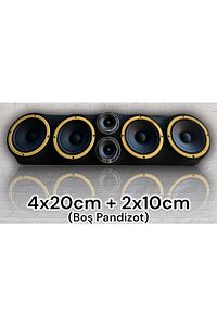 Üniversal 20cm Midrange (BOŞ) Pandizot (4x20cm+2x10cm) Uyumlu ürün fotoğrafı