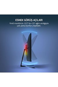 Vivid T50 27 Curved Rgb 200hz 0.5ms 1500r 2x Speaker Va Gaming Monitör (SIFIR ÖLÜ PİKSEL GARANTİLİ) ürün fotoğrafı