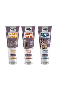Kedi Malt Paste 100 Gr + Multi Cat Paste 100 Gr + Biotin Paste 100 Gr (3x100 Gr) ürün fotoğrafı