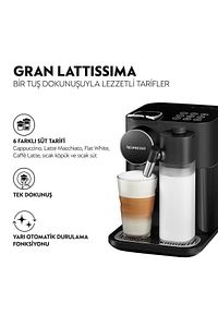 F541 Gran Latissima Süt Çözümlü Espresso Kahve Makinesi, Siyah ürün fotoğrafı