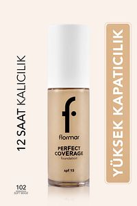 Perfect Coverage Yoğun Kapatıcı Su Bazlı Fondöten (SARI ALT TON) -102 Soft Beige -8682536058162 ürün fotoğrafı